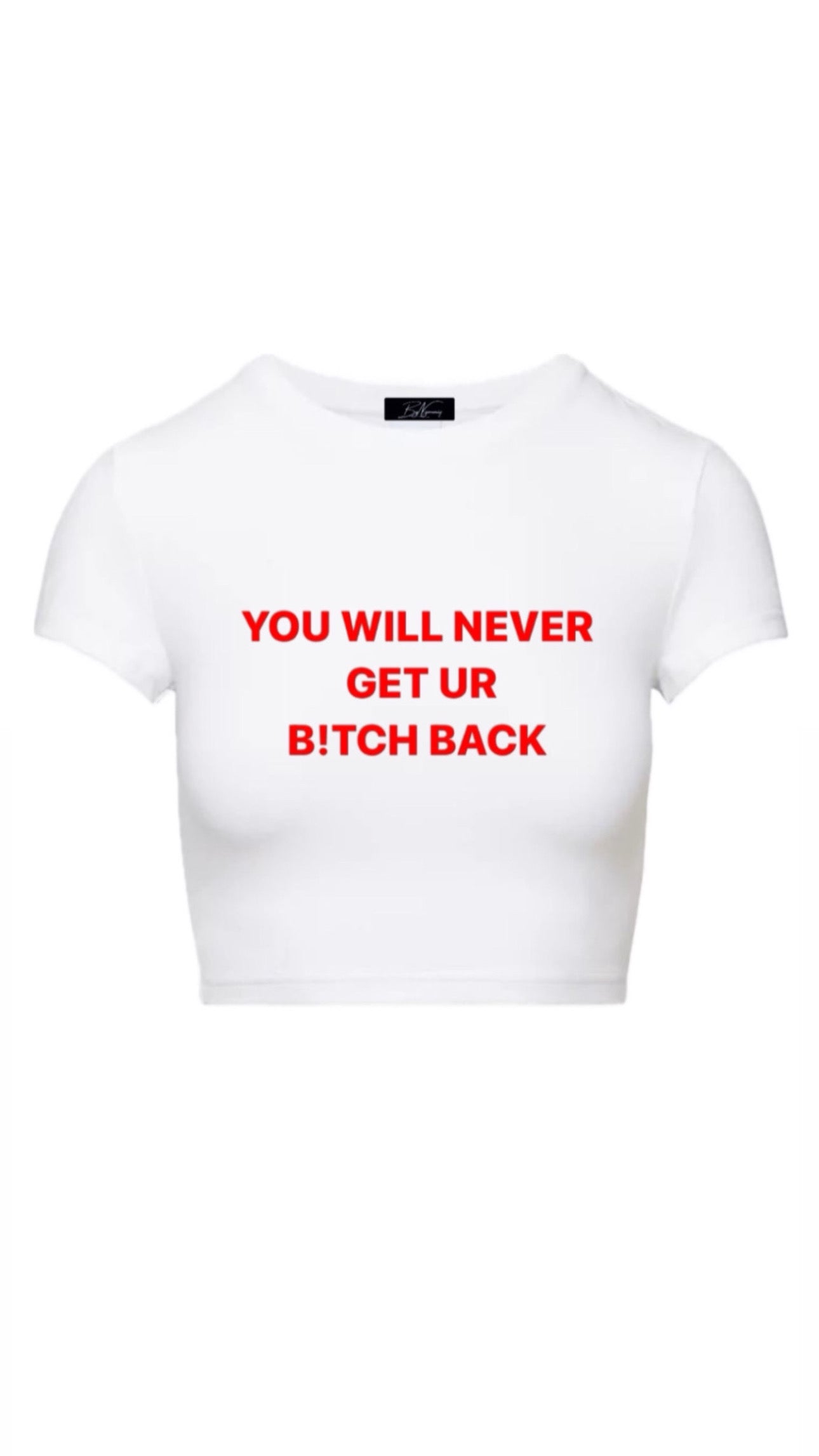 RED “NEVER EVER” TEE